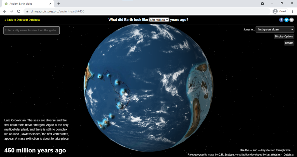 Ancient Earth Globe  - Time-wasting websites