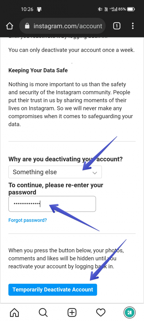 how to delete your Instagram account permanently